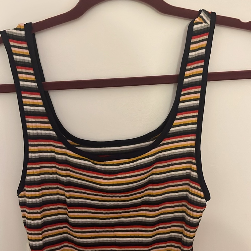 Multi-Colored Striped Mini Dress - Picture 4 of 4
